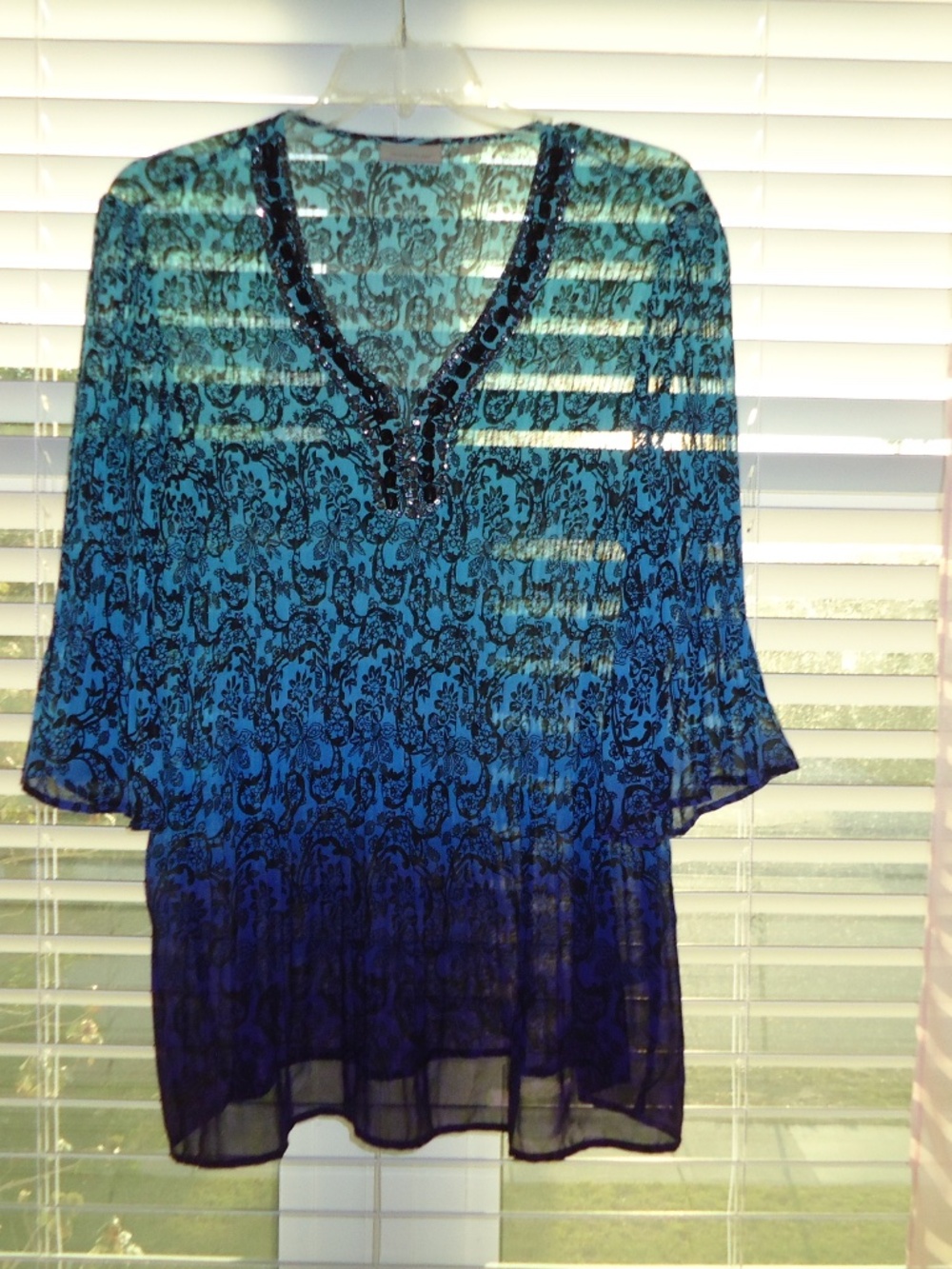 AVENUE Women's Multicolor Blouse Rhinestones Plus Size-18-20 - Picture 8 of 14